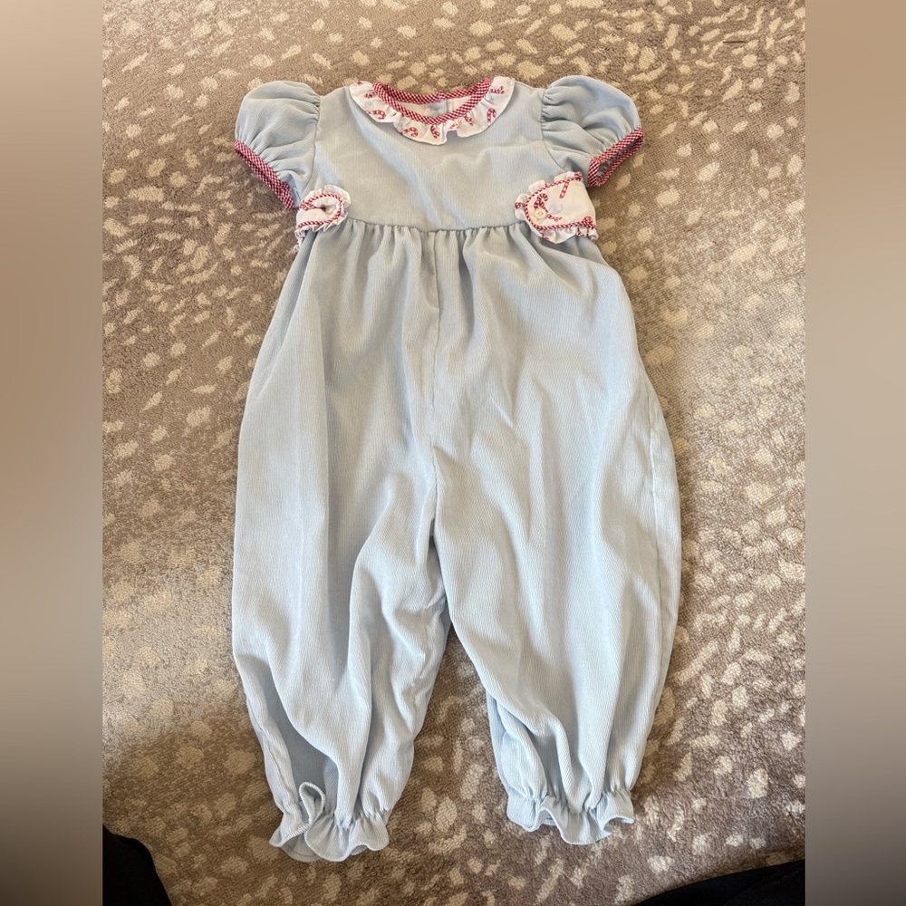 James & Lottie candy cane jumper